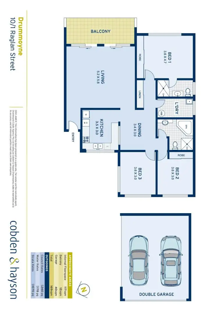 Floorplan of Homely apartment listing, 10/1 Raglan Street, Drummoyne NSW 2047