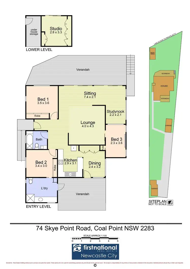 Floorplan of Homely house listing, 74 Skye Point Road, Coal Point NSW 2283