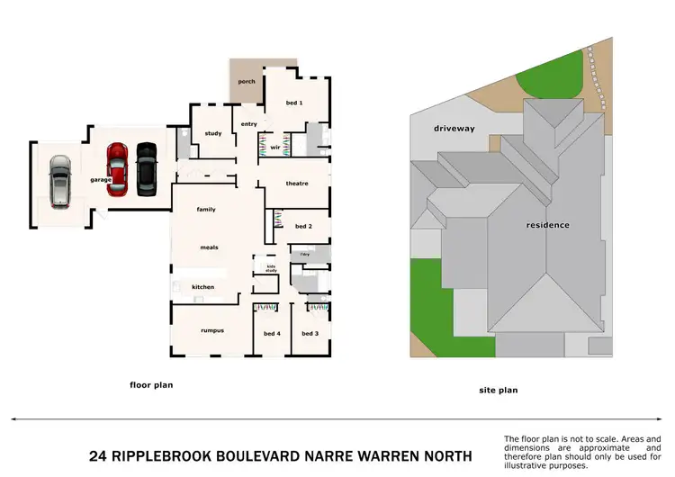 Floorplan of Homely house listing, 24 Ripplebrook Boulevard, Narre Warren North VIC 3804