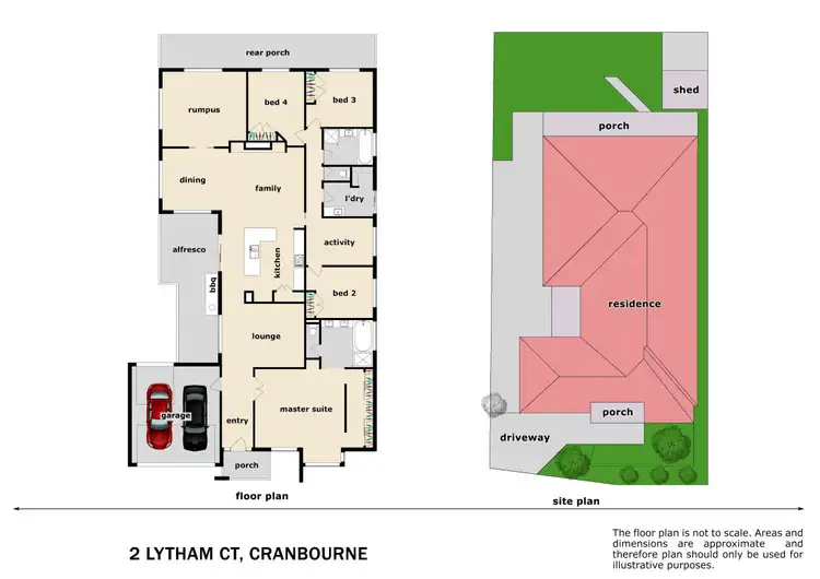 Floorplan of Homely house listing, 2 Lytham Court, Cranbourne VIC 3977