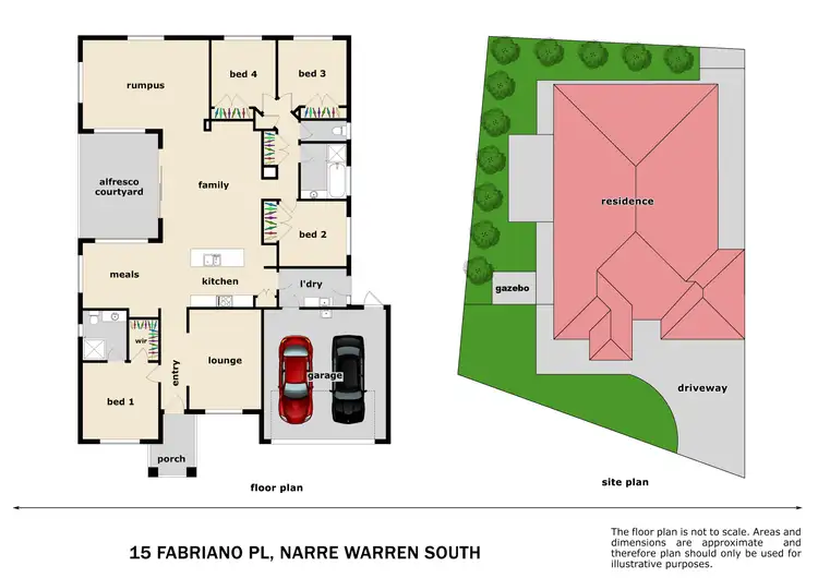 Floorplan of Homely house listing, 15 Fabriano Place, Narre Warren South VIC 3805