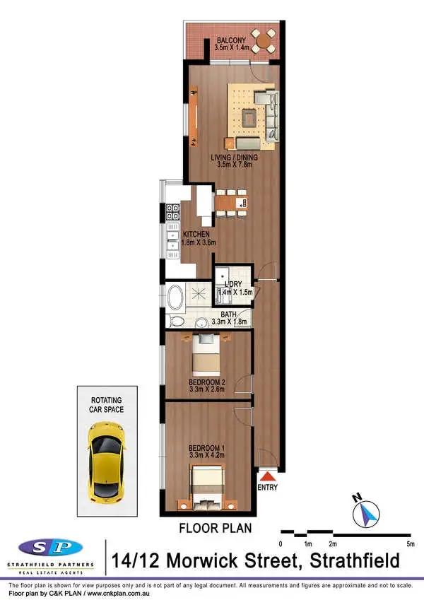 Floorplan of Homely apartment listing, 14/12-18 Morwick Street, Strathfield NSW 2135