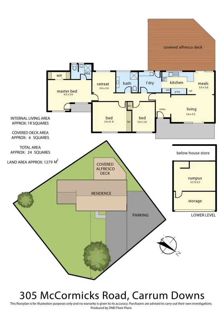 Floorplan of Homely house listing, 305 McCormicks Road, Carrum Downs VIC 3201