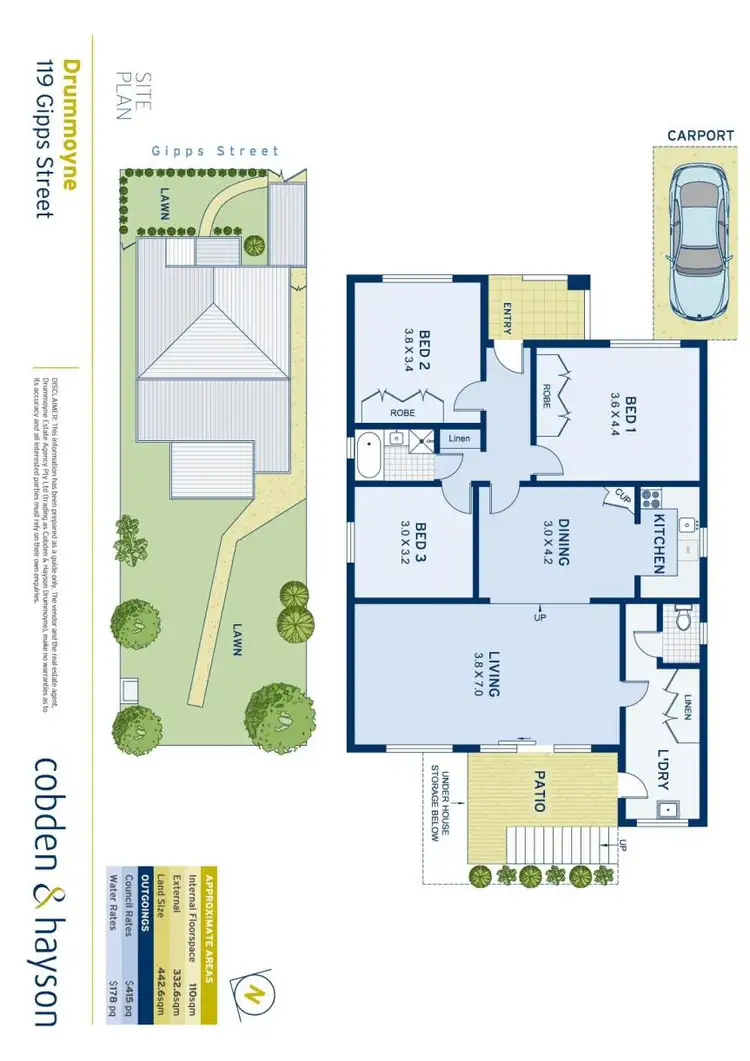 Floorplan of Homely house listing, 119 Gipps Street, Drummoyne NSW 2047