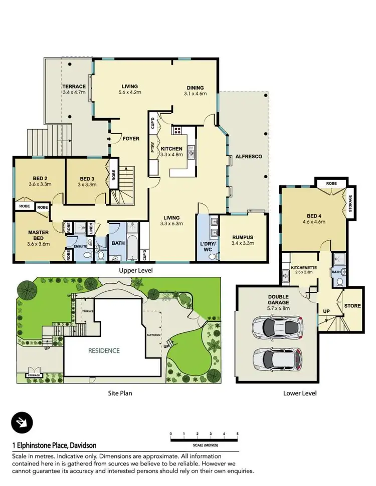 Floorplan of Homely house listing, 1 Elphinstone Place, Davidson NSW 2085