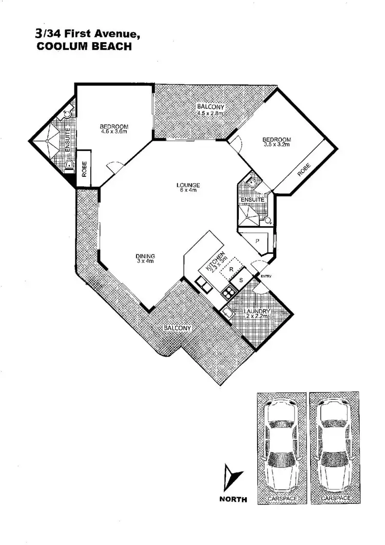 Floorplan of Homely unit listing, 3/34 First Avenue, Coolum Beach QLD 4573