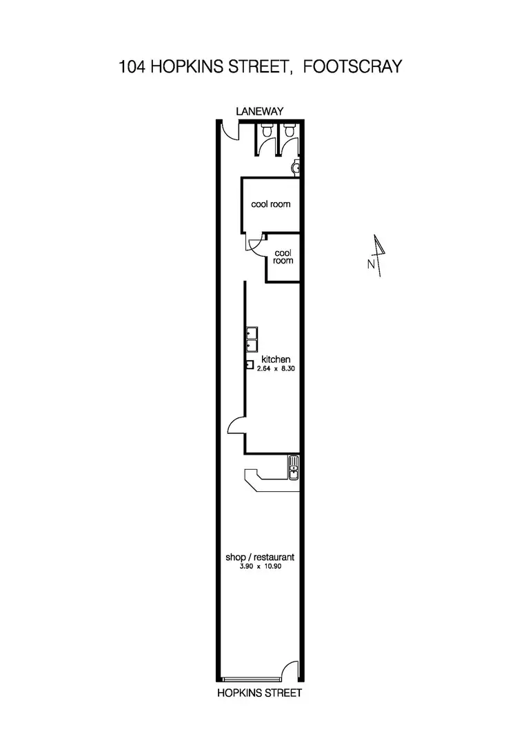 Floorplan of Homely house listing, 104 Hopkins Street, Footscray VIC 3011