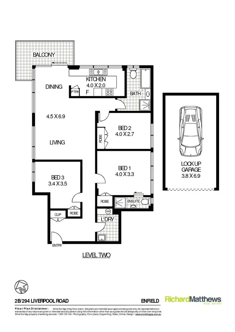 Floorplan of Homely apartment listing, 2b/292 Liverpool Road, Enfield NSW 2136