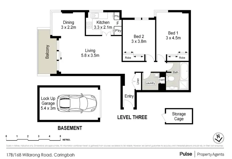 Floorplan of Homely apartment listing, 17b/168 Willarong Road, Caringbah NSW 2229