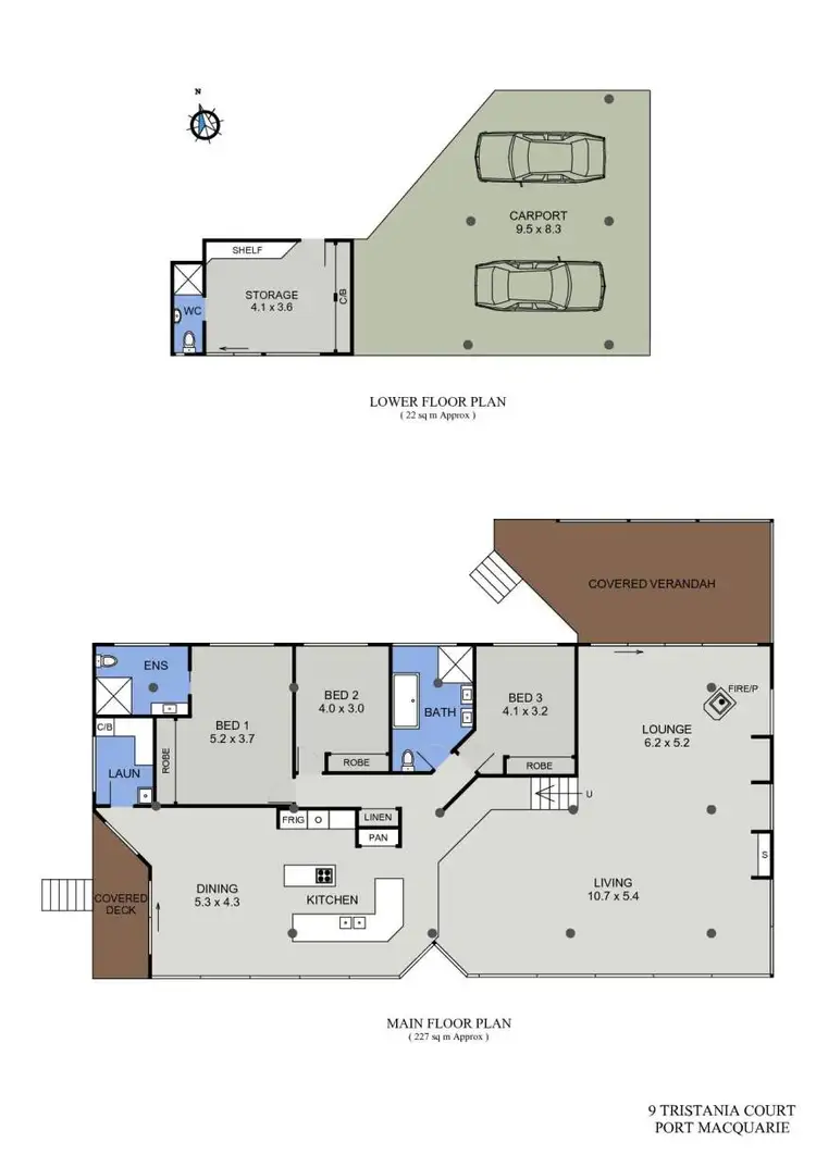 Floorplan of Homely house listing, 9 Tristania Court, Port Macquarie NSW 2444
