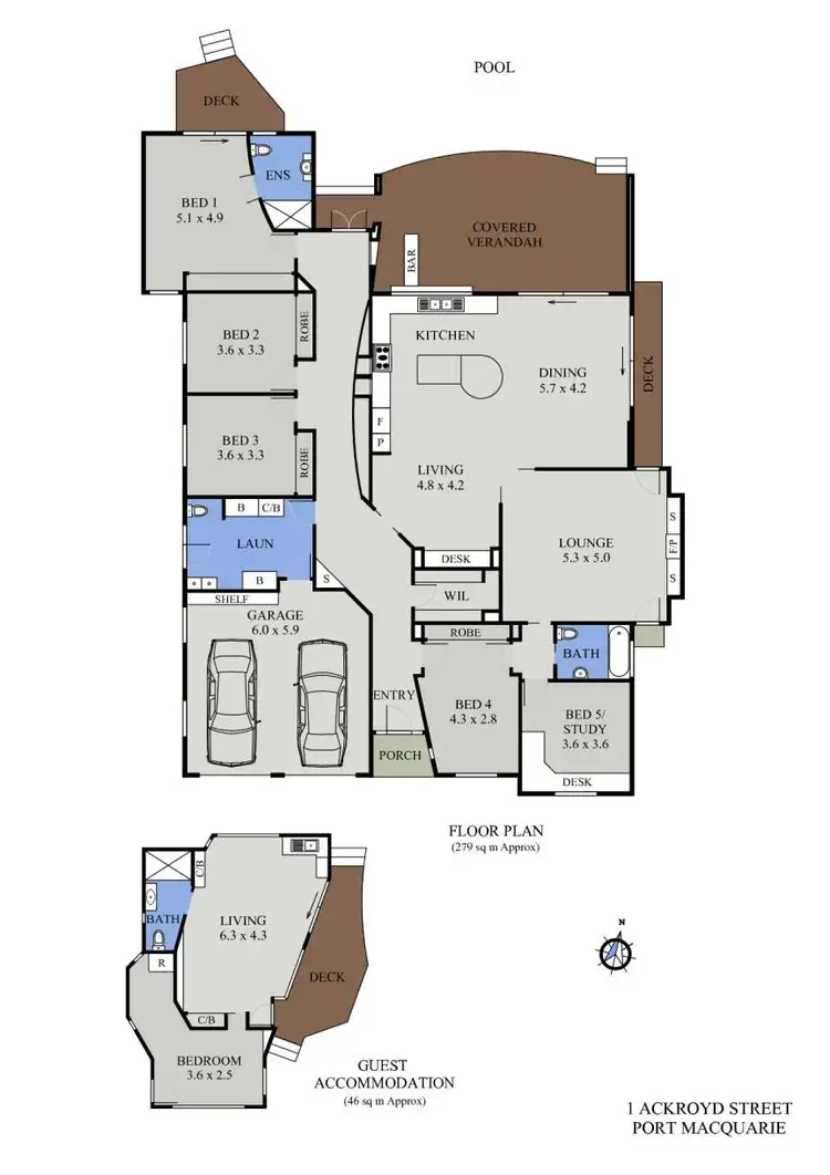 Floorplan of Homely house listing, 1 Ackroyd Street, Port Macquarie NSW 2444
