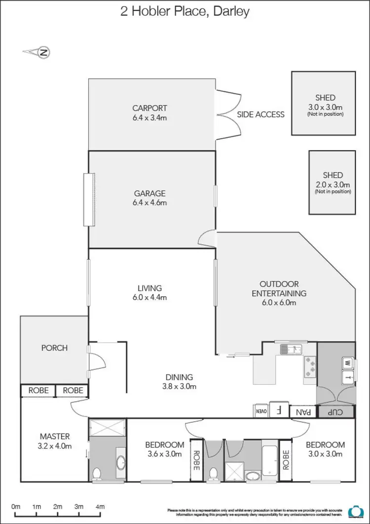 Floorplan of Homely house listing, 2 Hobler Place, Bacchus Marsh VIC 3340