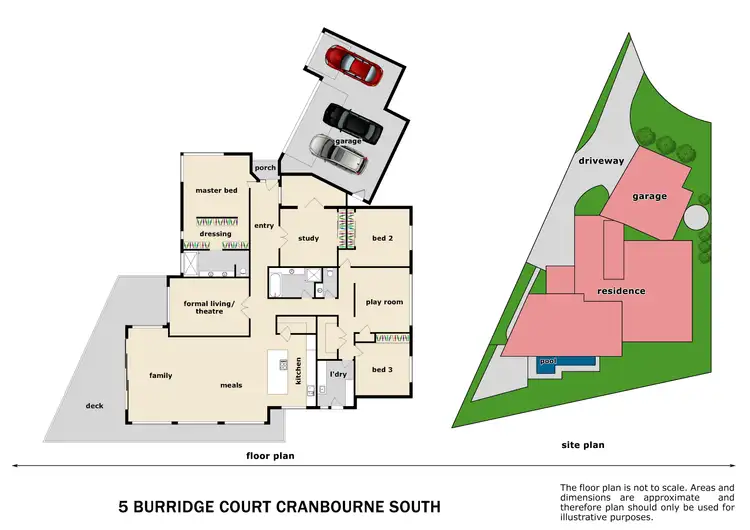 Floorplan of Homely house listing, 5 Burridge Court, Botanic Ridge VIC 3977