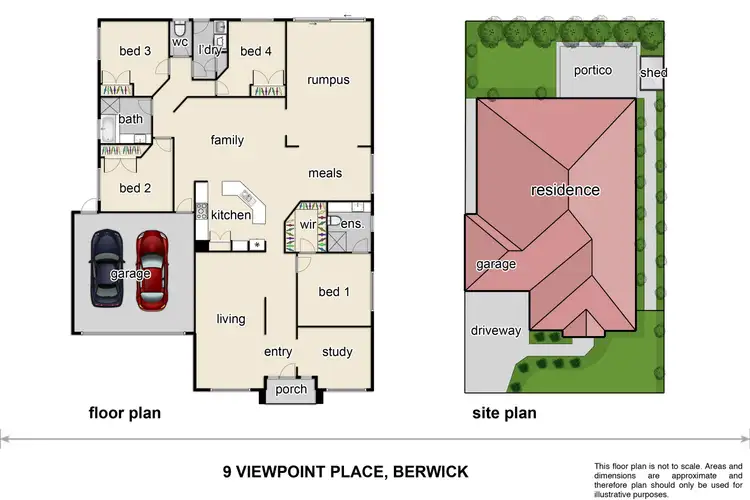 Floorplan of Homely house listing, 9 Viewpoint Place, Berwick VIC 3806
