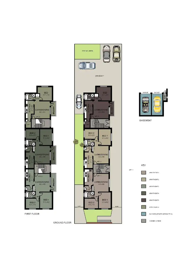 Floorplan of Homely block of units listing, 32 Bayley Street, Marrickville NSW 2204