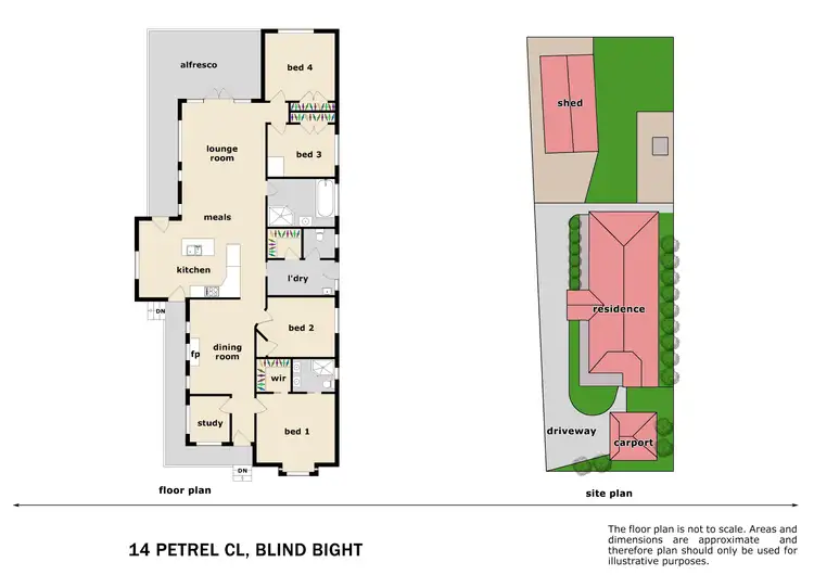Floorplan of Homely house listing, 14 Petrel Close, Blind Bight VIC 3980