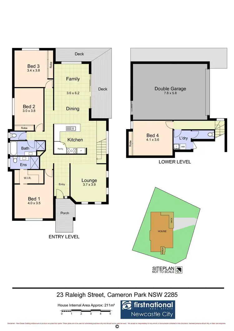 Floorplan of Homely house listing, 23 Raleigh Street, Cameron Park NSW 2285