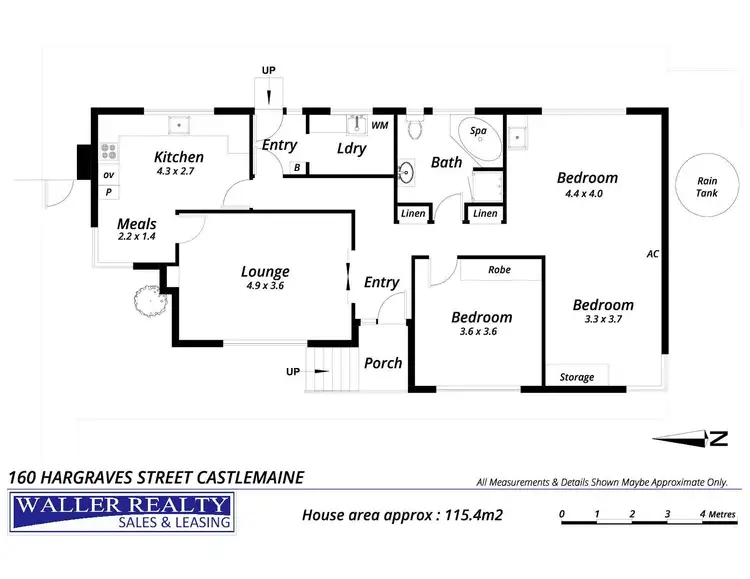 Floorplan of Homely house listing, 160 Hargraves Street, Castlemaine VIC 3450
