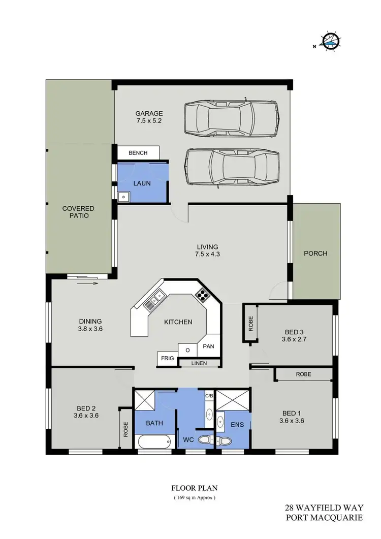 Floorplan of Homely house listing, 28 Wayfield Way, Port Macquarie NSW 2444