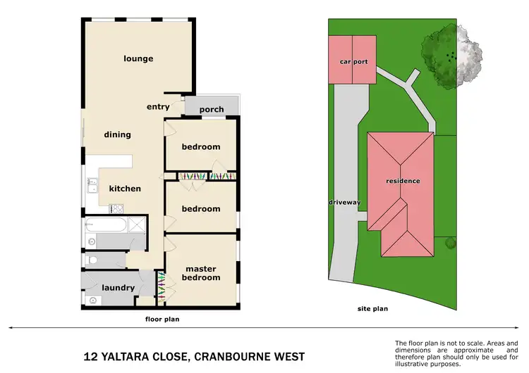 Floorplan of Homely house listing, 12 Yaltara Close, Cranbourne West VIC 3977