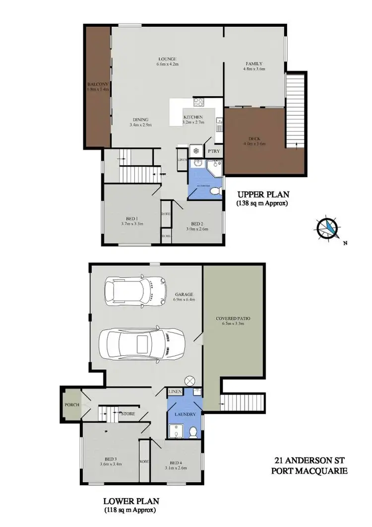 Floorplan of Homely house listing, 21 Anderson Street, Port Macquarie NSW 2444