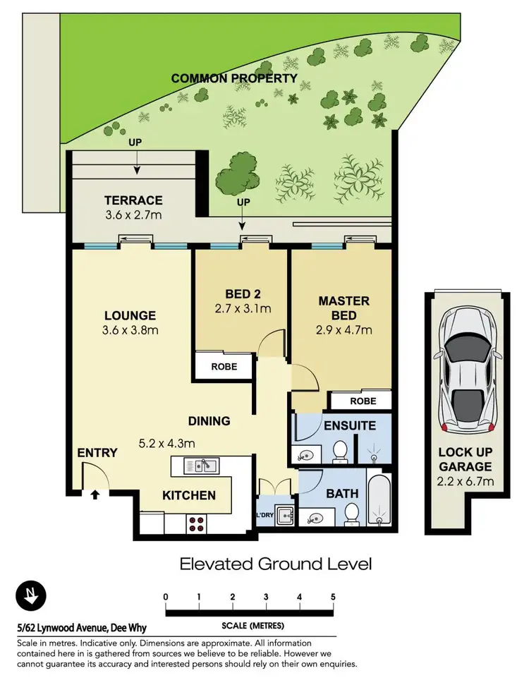 Floorplan of Homely apartment listing, 5/62-64 Lynwood Avenue, Dee Why NSW 2099