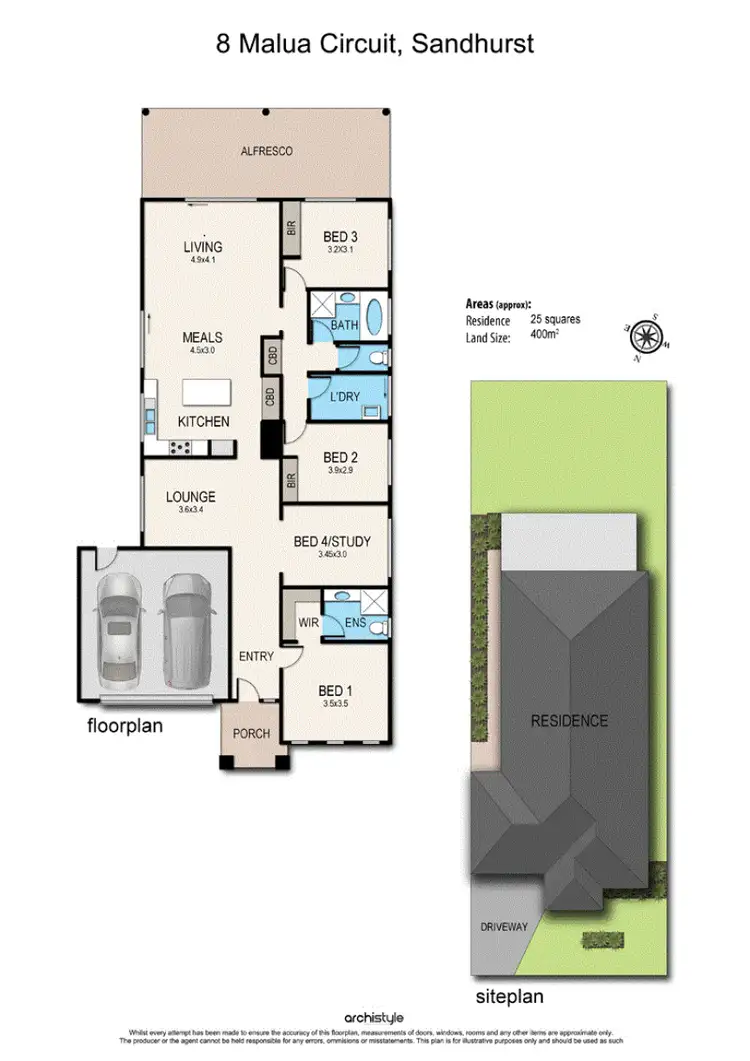 Floorplan of Homely house listing, 8 Malua Circuit, Sandhurst VIC 3977
