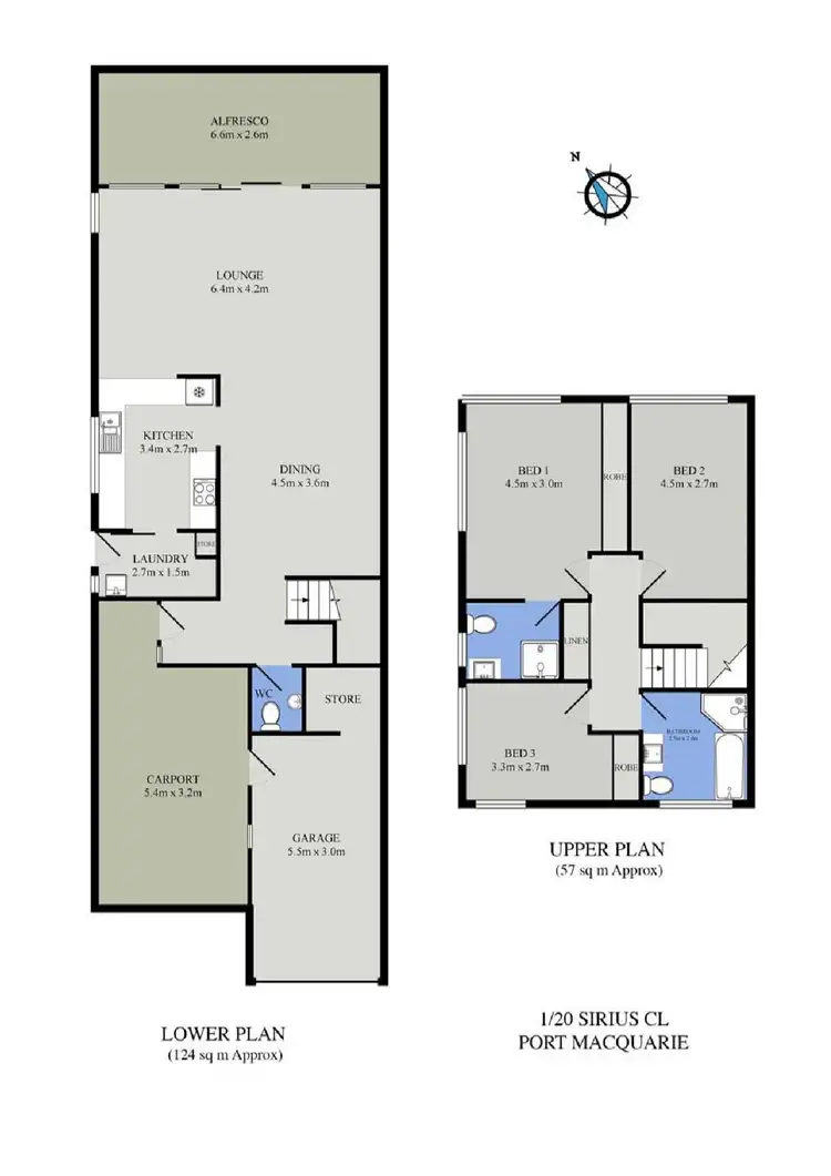 Floorplan of Homely townhouse listing, 1/20 Sirius Close, Port Macquarie NSW 2444