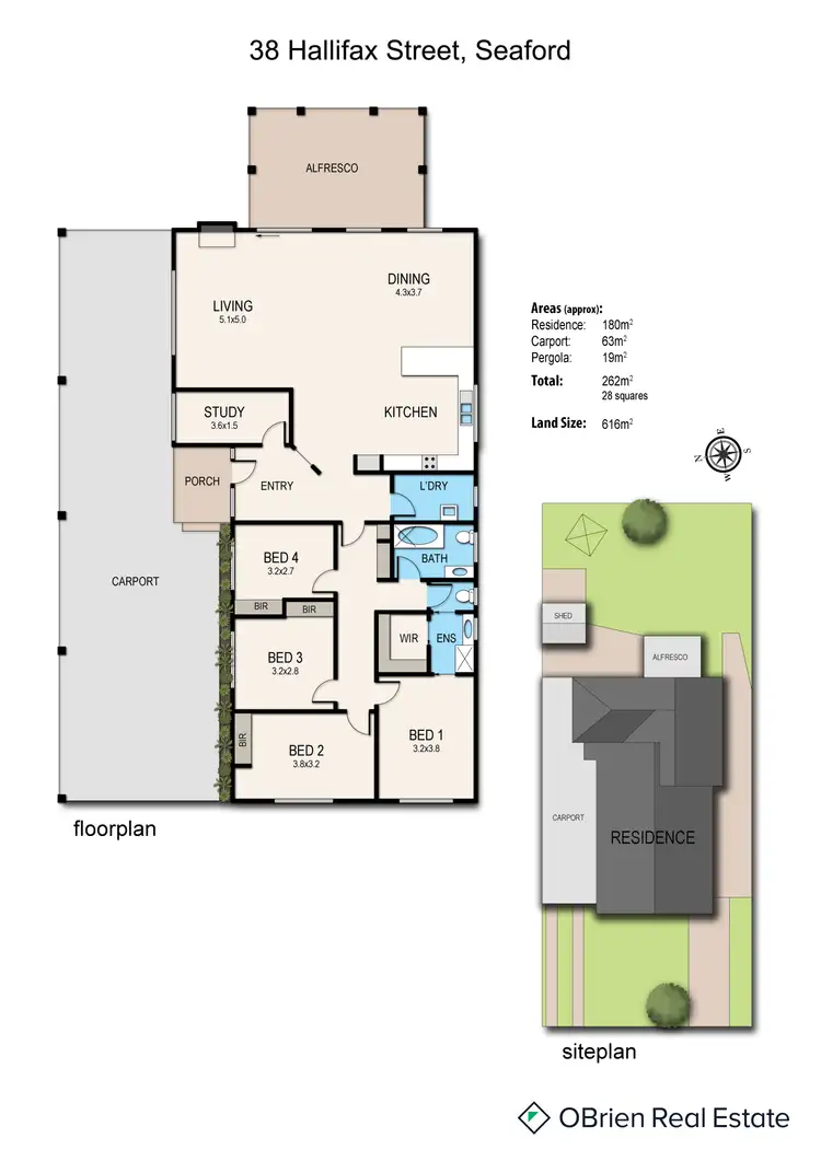 Floorplan of Homely house listing, 38 Hallifax Street, Seaford VIC 3198