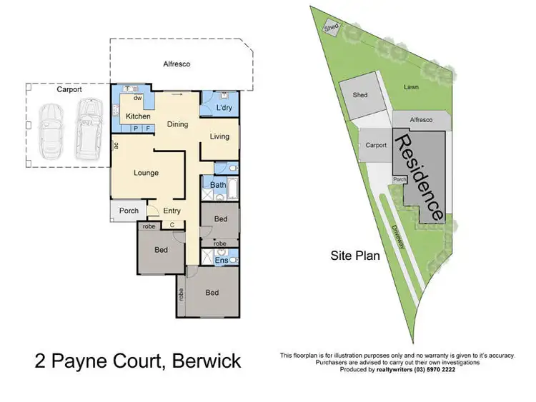 Floorplan of Homely house listing, 2 Payne Court, Berwick VIC 3806