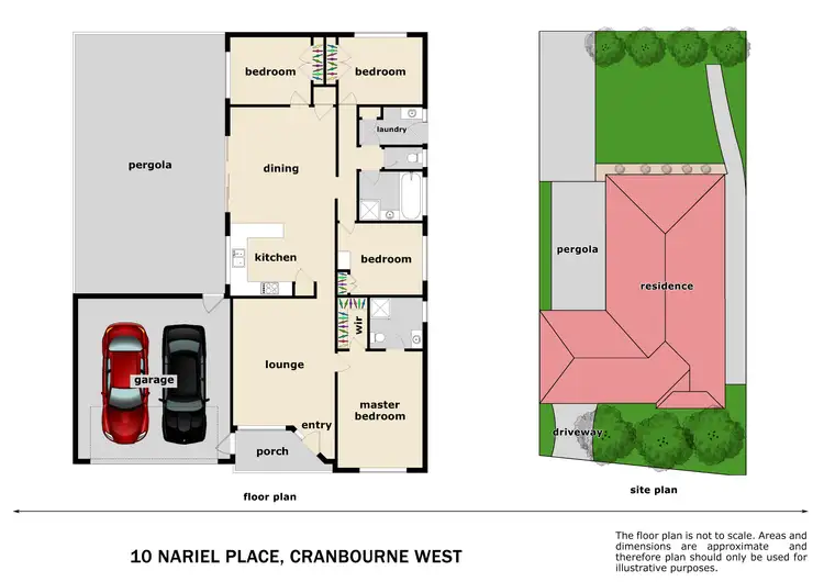 Floorplan of Homely house listing, 10 Nariel Place, Cranbourne West VIC 3977