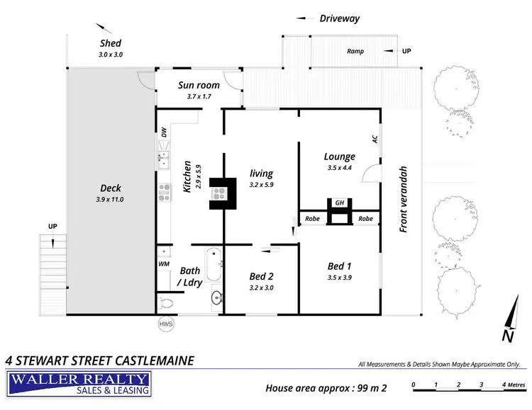 Floorplan of Homely house listing, 4 Stewart Street, Castlemaine VIC 3450
