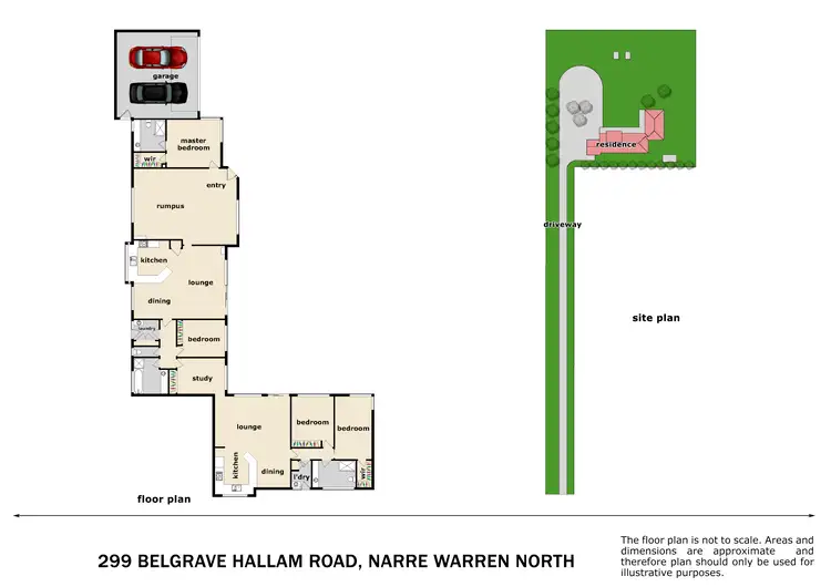 Floorplan of Homely house listing, 299 Belgrave Hallam Road, Narre Warren North VIC 3804