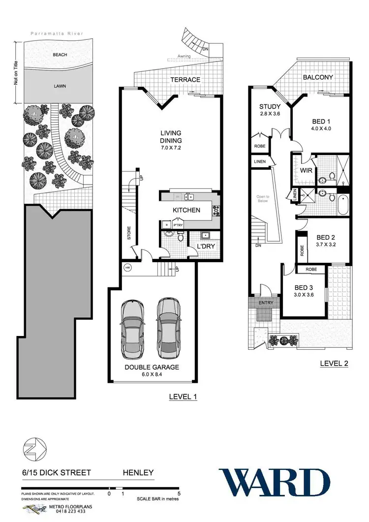 Floorplan of Homely townhouse listing, 6/15 Dick Street, Henley NSW 2111
