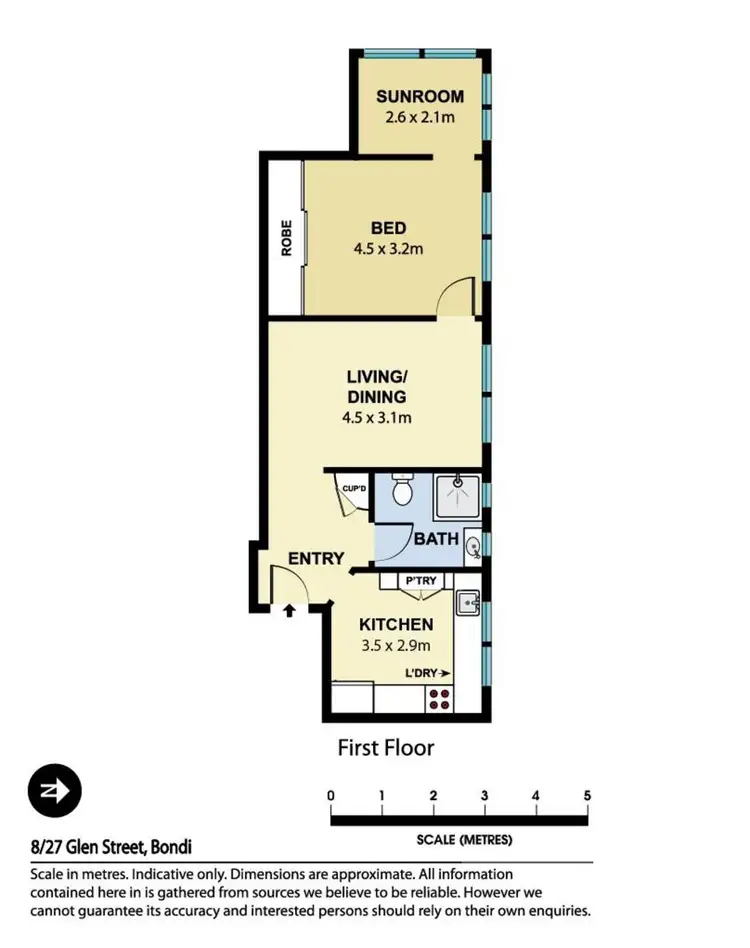 Floorplan of Homely apartment listing, 8/27 Glen Street, Bondi NSW 2026