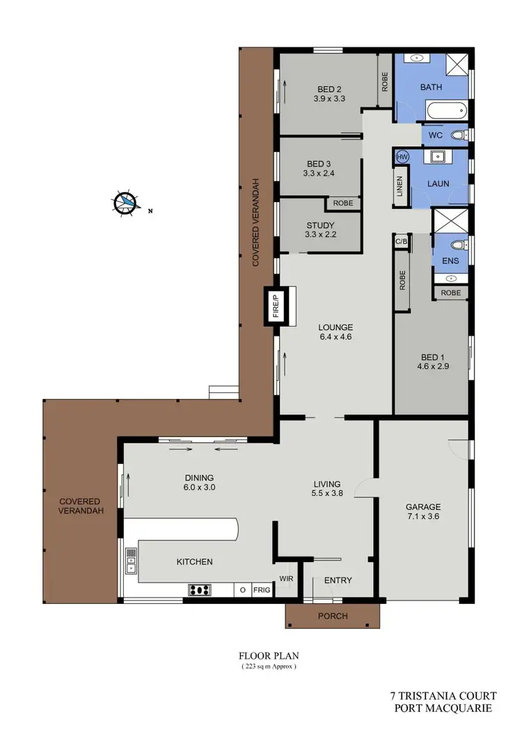 Floorplan of Homely house listing, 7 Tristania Court, Port Macquarie NSW 2444