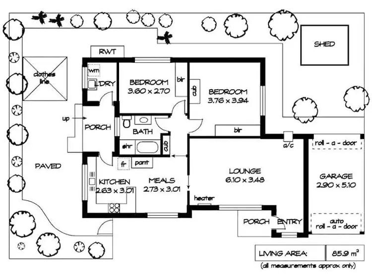 Floorplan of Homely unit listing, 4/7 Birdwood Street, Netherby SA 5062