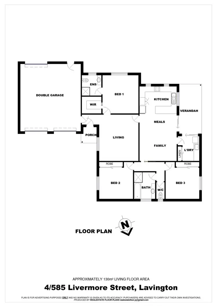 Floorplan of Homely townhouse listing, 4/585 Livermore Street, Lavington NSW 2641