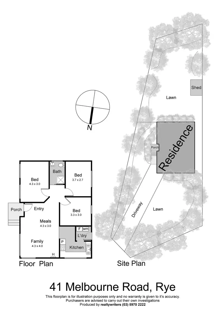 Floorplan of Homely house listing, 41 Melbourne Road, Rye VIC 3941