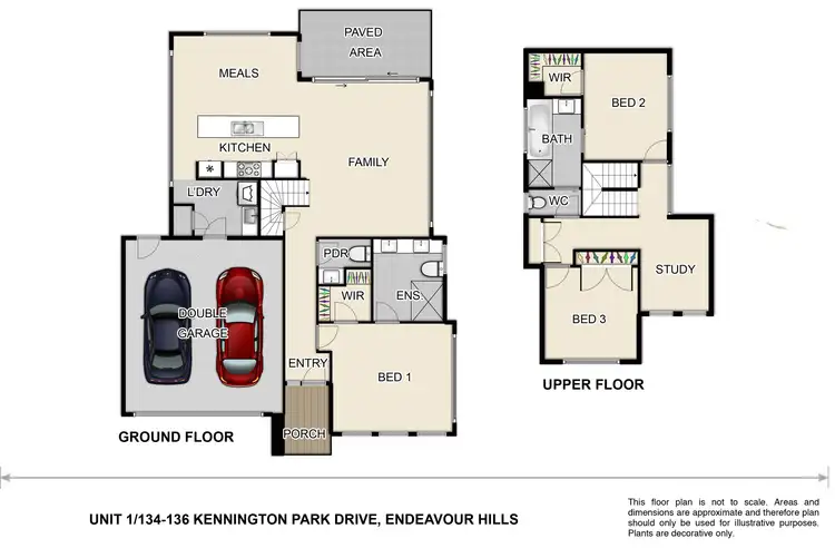 Floorplan of Homely townhouse listing, 1/134-136 Kennington Park Drive, Endeavour Hills VIC 3802