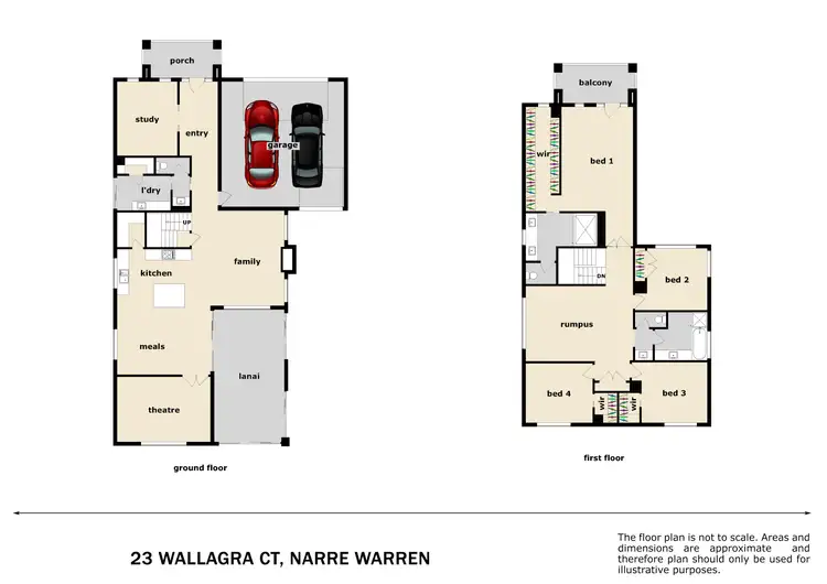 Floorplan of Homely house listing, 23 Wallagra Court, Narre Warren South VIC 3805