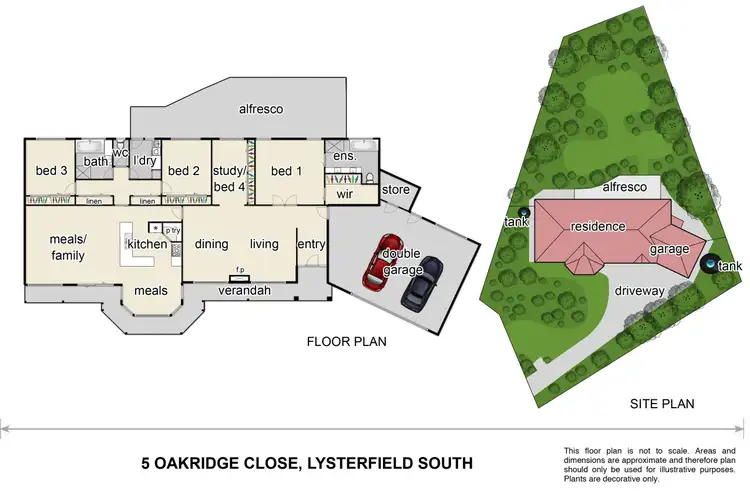 Floorplan of Homely house listing, 5 Oakridge Close, Lysterfield South VIC 3156