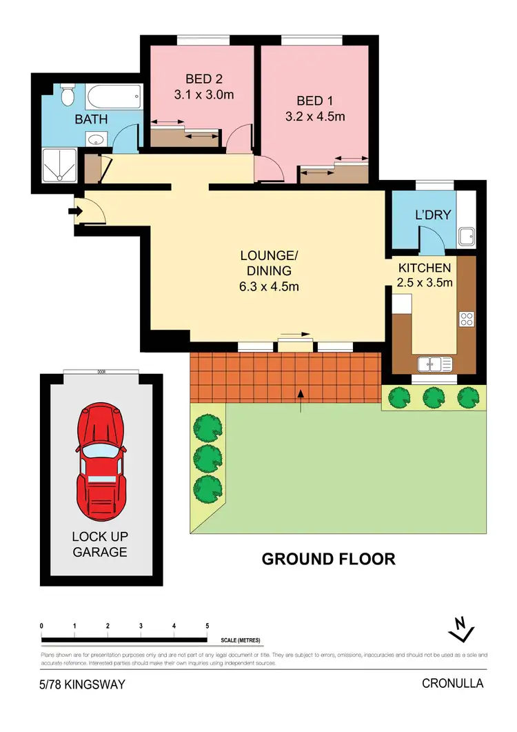 Floorplan of Homely unit listing, 5/78 Kingsway, Cronulla NSW 2230