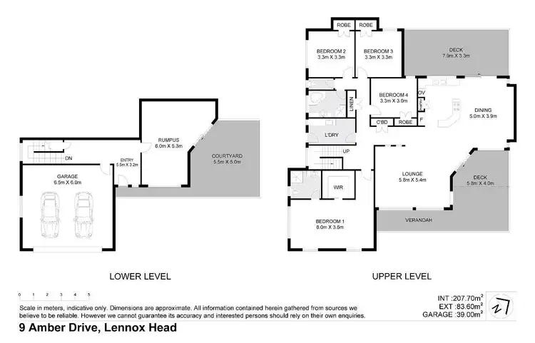 Floorplan of Homely house listing, 9 Amber Drive, Lennox Head NSW 2478