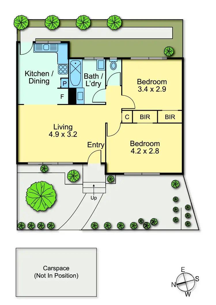 Floorplan of Homely unit listing, 3/32-34 Clarendon Street, Thornbury VIC 3071