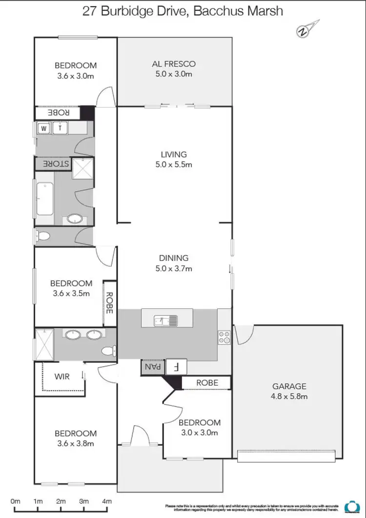 Floorplan of Homely house listing, 23 Burbidge Drive, Bacchus Marsh VIC 3340