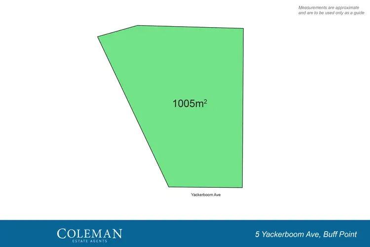 Floorplan of Homely land listing, 5 Yackerboom Avenue, Buff Point NSW 2262