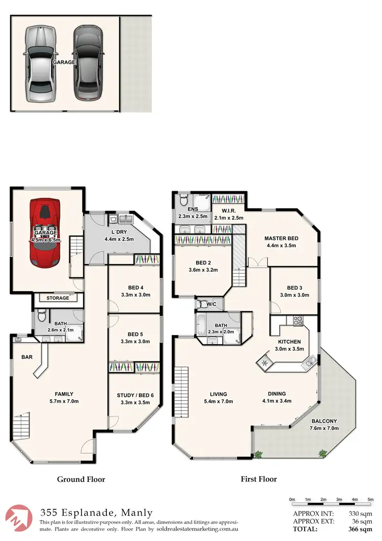 Floorplan of Homely house listing, 355 Esplanade, Manly QLD 4179