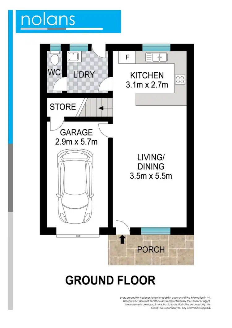 Floorplan of Homely townhouse listing, 4/175 Edinburgh Street, Coffs Harbour NSW 2450