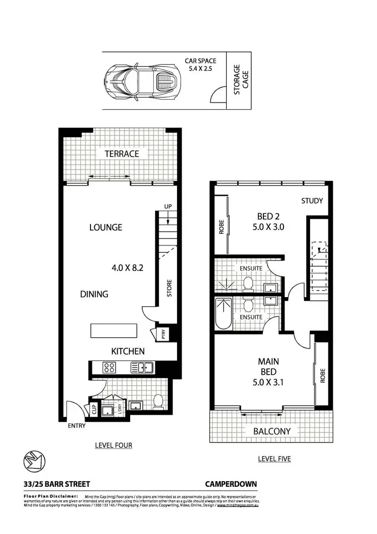 Floorplan of Homely apartment listing, 33/25 Barr Street, Camperdown NSW 2050